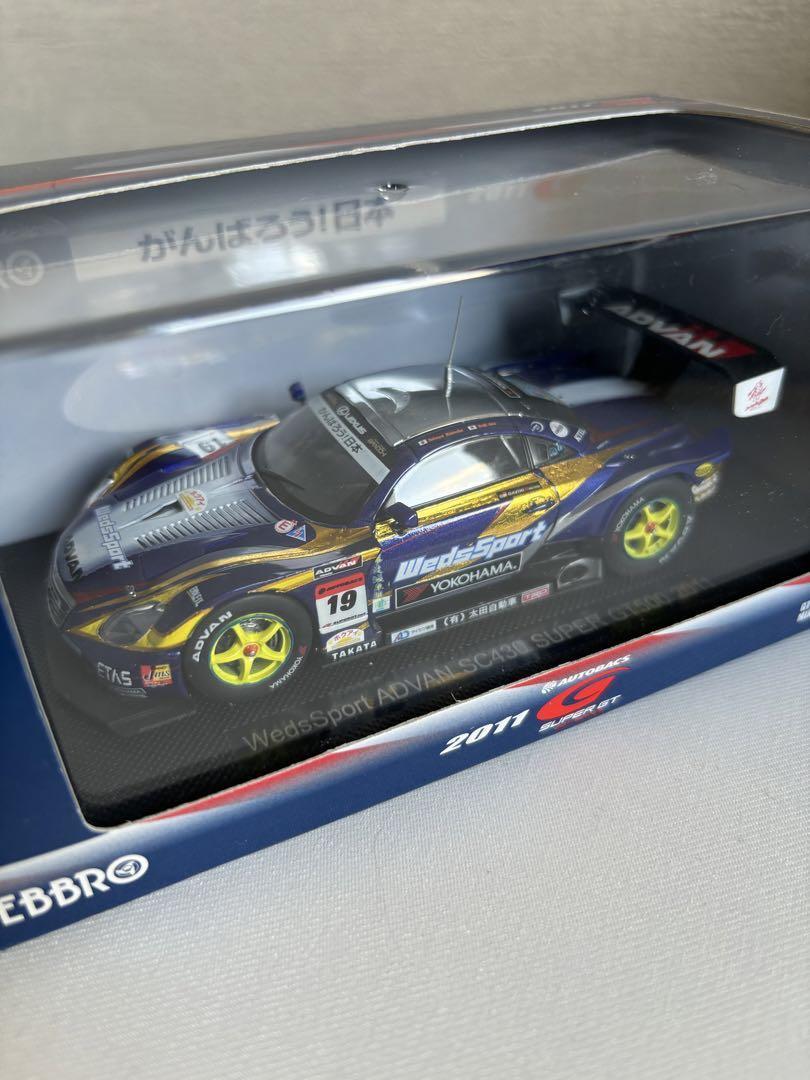 ミニカー WedsSport LC500 SUPER GT GT500 2018 EBBRO 1/43 WedsSport ADVAN LC500 SUPER GT GT500 2018 No.19