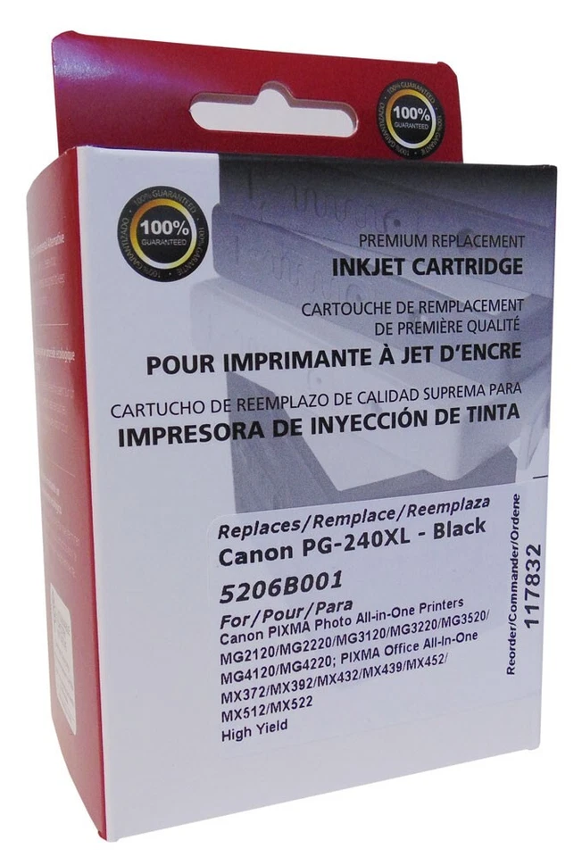 Clove Imaging Replacement for Canon PG-240XL Black Ink - Image 2 of 2