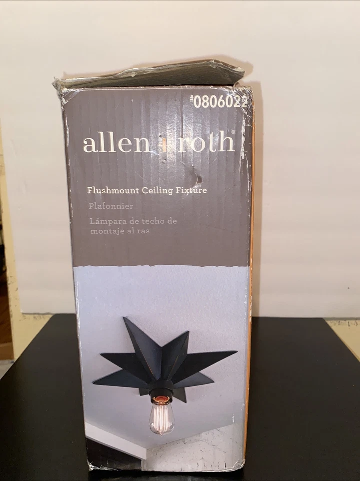 Accesorio de techo Allen + Roth 13,98" estrella de bronce montaje empotrado Foto 4 de 4