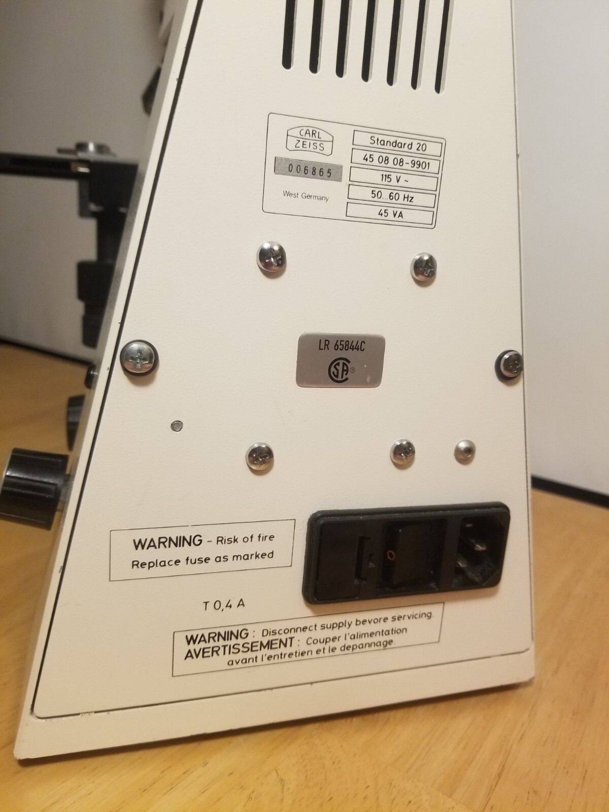 Zeiss Standard 20 Biological Microscope 10/40/100 eBay