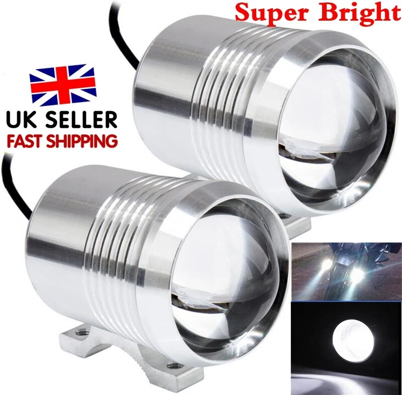 2X Motorcycle Motor Bike 12V 30W LED Spotlight Fog Spot Head Light Driving Lamps