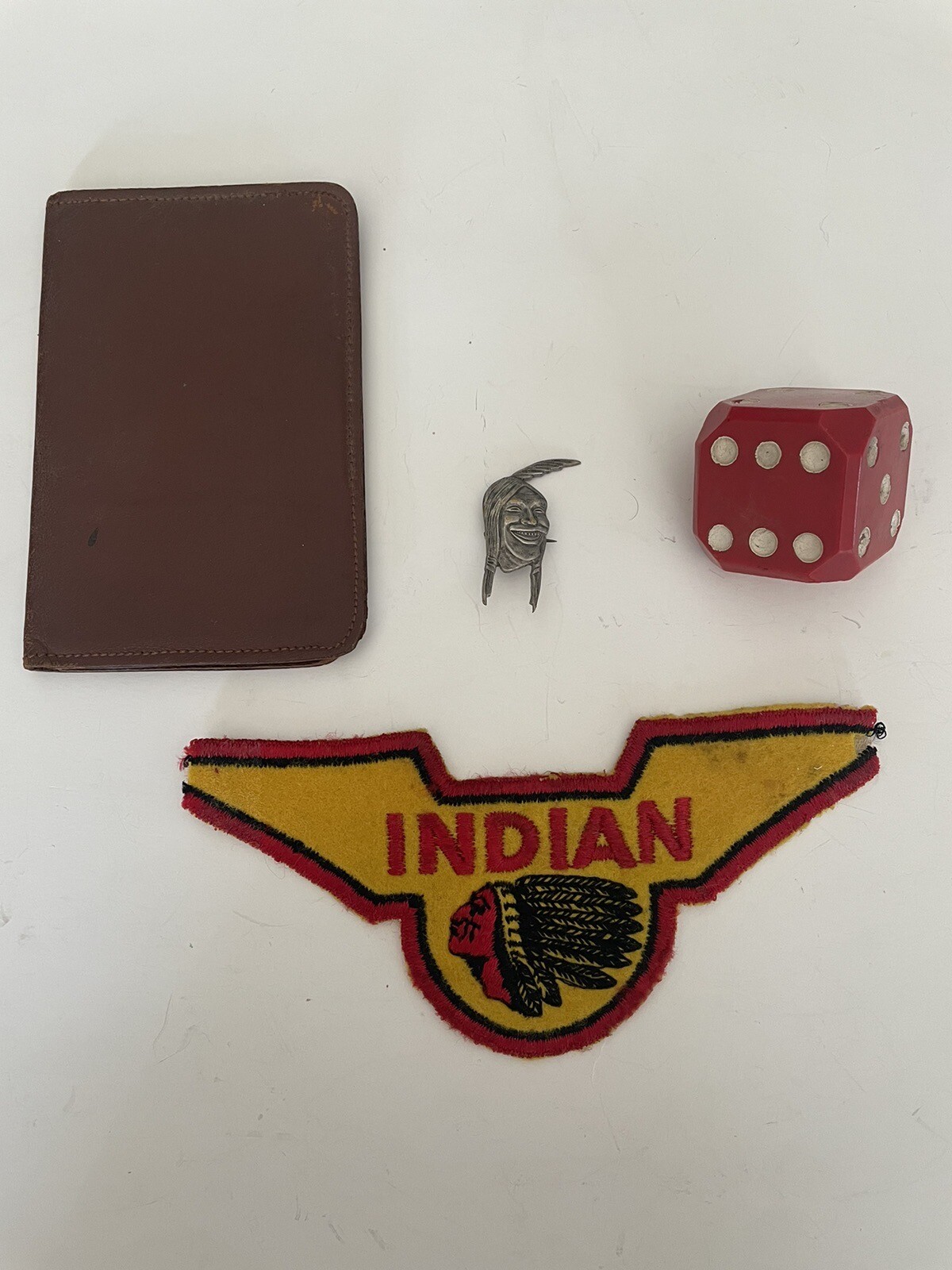 Jacket Patch 1940s Indian Motorcycle Dealer Catalog Item Antique Scout Chief-image