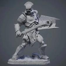1/24 Scale 75mm Resin Figures Model Kit The Legend Warrior Unpainted Unassembled