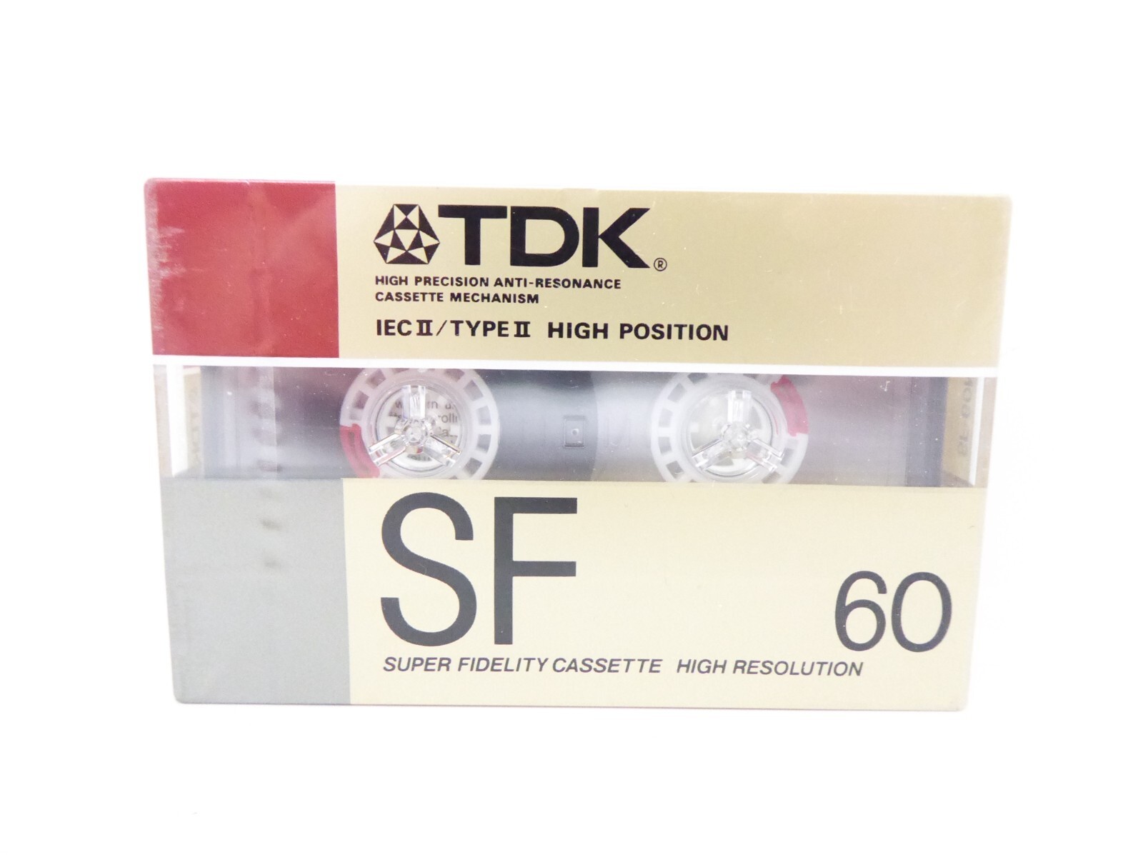 K7 Audio TDK SF60 Type II Cassette pour Enregistrement Analogique et Restauration Audio