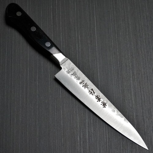 Japanese Kanetsune Nashiji Hammered Blue AOGAMI Petty Utility Knife Japan KC924 - Picture 5 of 9