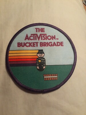 Patch Vintage Atari Activision - Kaboom! - Années 80 - Seau Brigade - Jeu Vidéo Collection