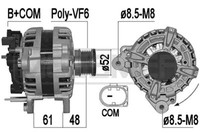 Messmer Lichtmaschine Generator 140A 14V FüR VW Passat Variant 2.0 TDI 1.6