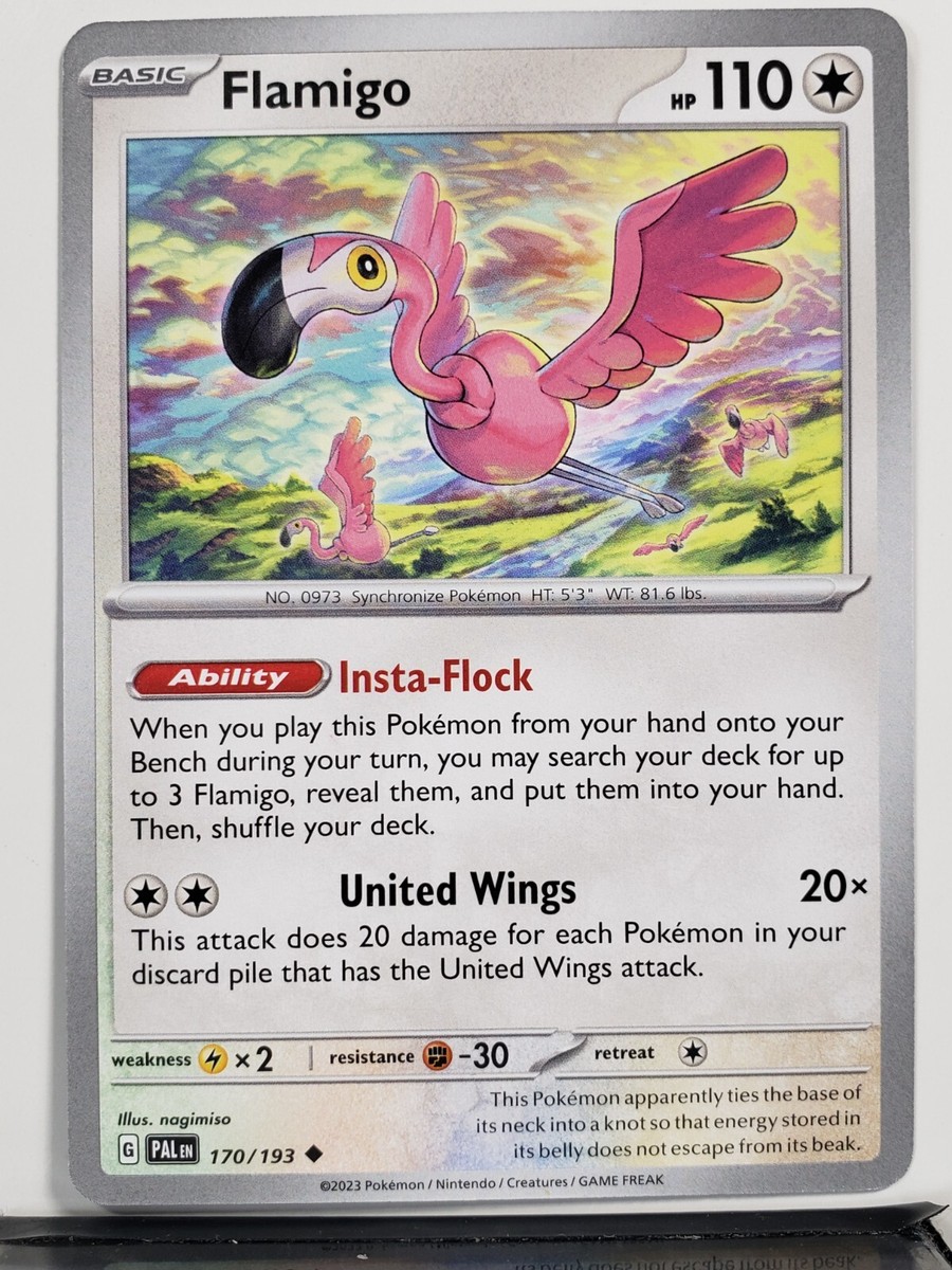 Flamigo 170/193 NM - Paldea Evolved Scarlet Violet Pokemon Card | eBay
