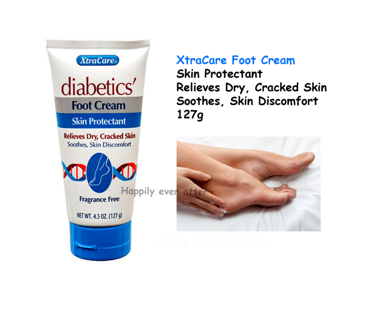 XtraCare Diabetics' Foot Cream, Relieves Dry, Cracked Skin, Soothes