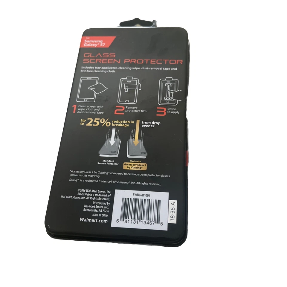 Protector Pantalla Cristal BlackWeb Samsung Galaxy S7 Alta Claridad 0.4mm Grosor Foto 4 de 4