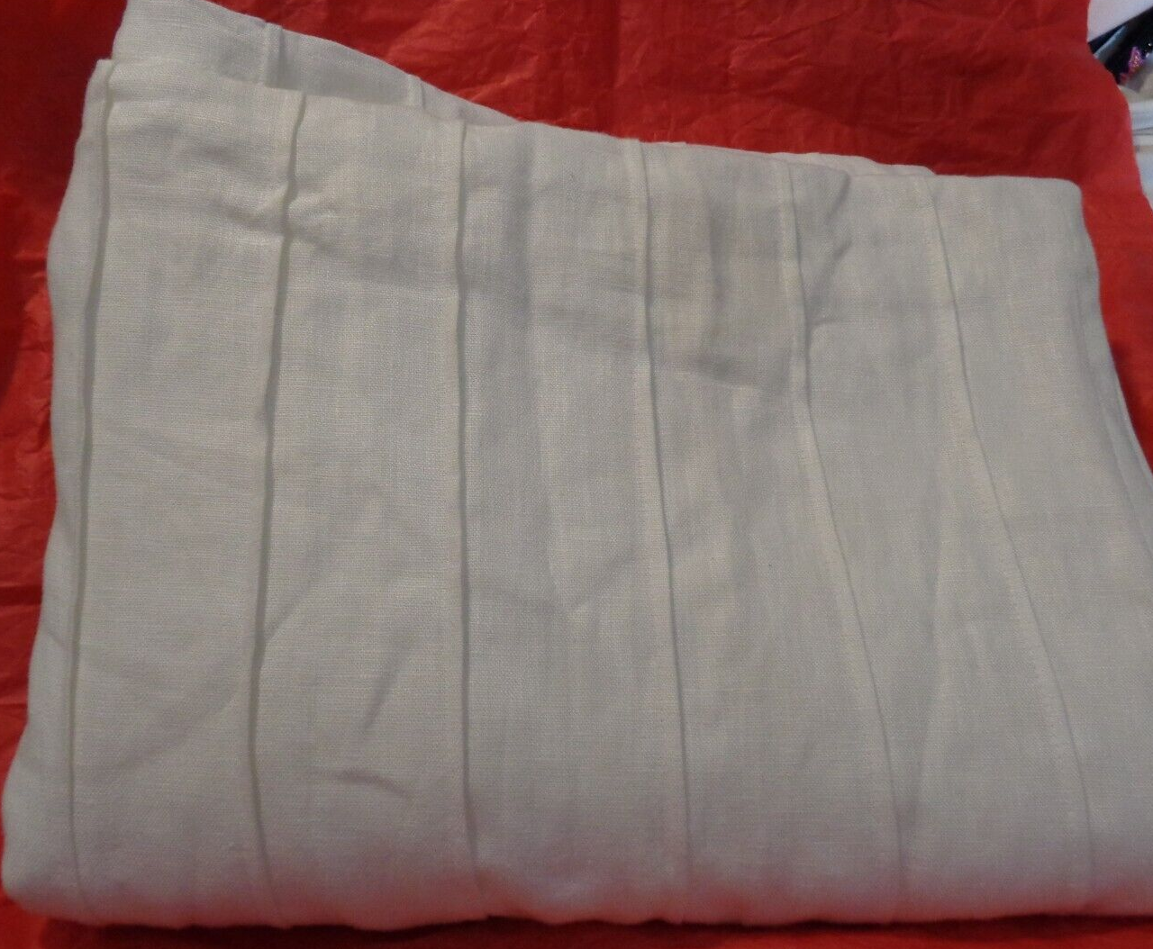 Hill Linen Bedskirt/Dust Ruffle King 14” Drop Cream/Ivory eBay