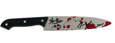 #ad Matthew Lillard Skeet Ulrich Signed Prop Knife Scream Autograph Beckett Witness $200.00