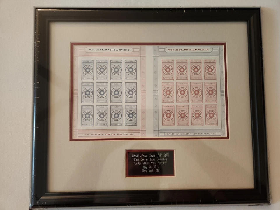 Framed Stamps USPS Forever Stamps Word Stamp Show NY 2016 First Day of Issue - Image 2 of 4