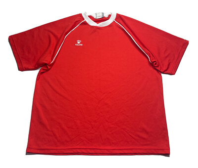 Vintage Kelme Football Soccer Jersey Size L Large Red T shirt