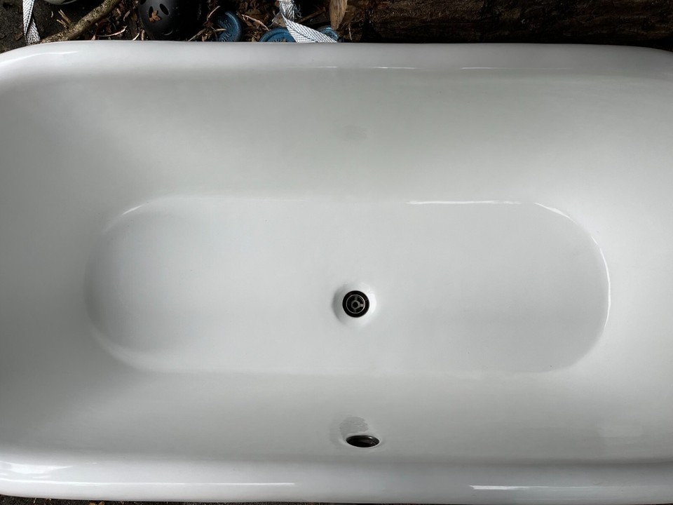 cast iron bath freestanding eBay