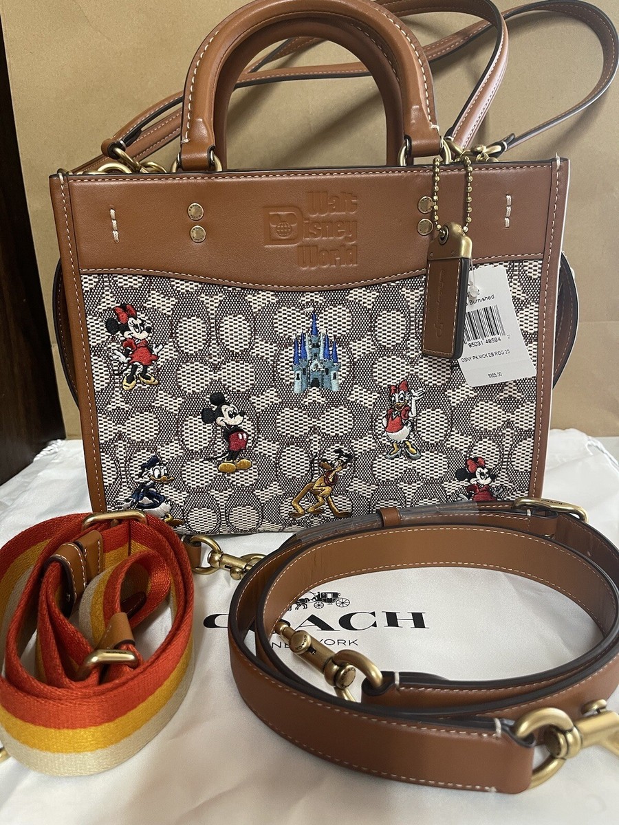 ❤️Coach Disney X Coach Rogue 25In Signature Textile Jacquard