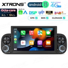 CarPlay 7" Android 13 4G 64GB Car GPS Nav Stereo Radio Head Unit For Fiat Panda
