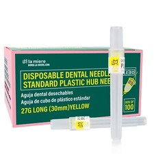 USA Disposable Dental Hub Needles in Perforated Box 27G, 25G
