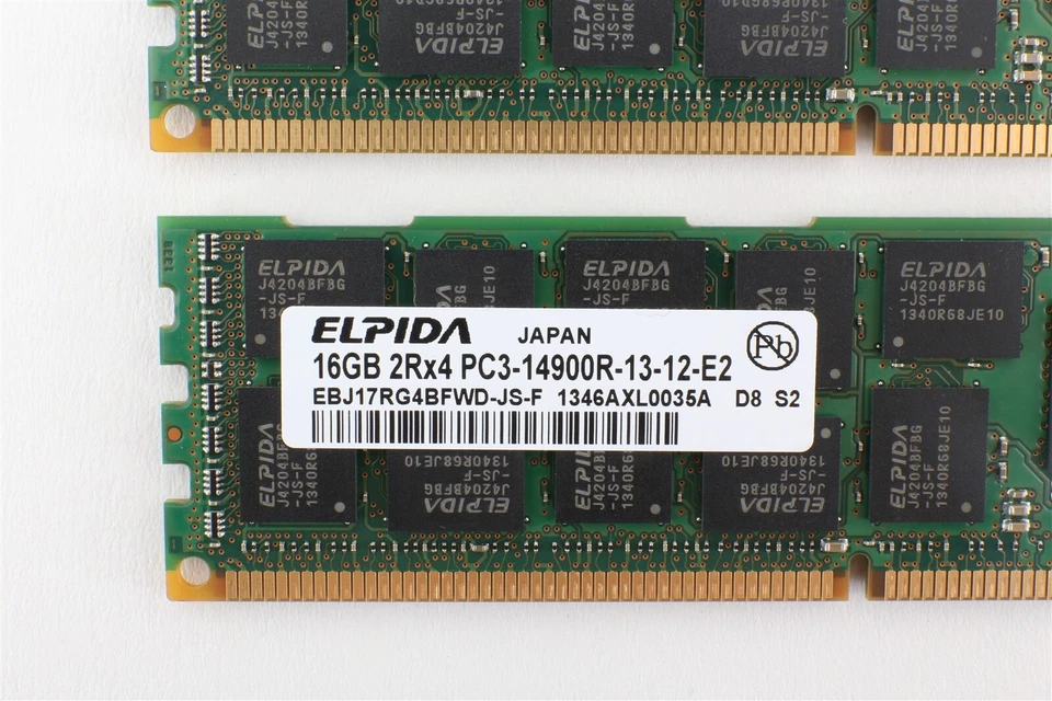 64GB (4 X 16GB) Crucial Memory for Mac Pro 2013 6,1 PC3-14900 DDR3 ECC Reg - Image 2 of 2