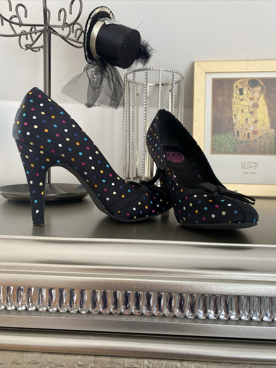 靴 OHGA DOT BIJOU PUMPS ohga ドットビジューパンプス ブラック 22.5センチ