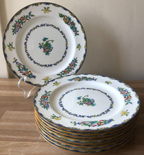 Minton Set of 9 Antique Dinner Plates Tiffany  Co circa 1917