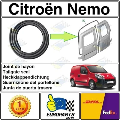 WINLAS CITROËN NEMO 2008-2016 JOINT EN CAOUTCHOUC POUR HAYON, COUVERCLE DE COFFRE