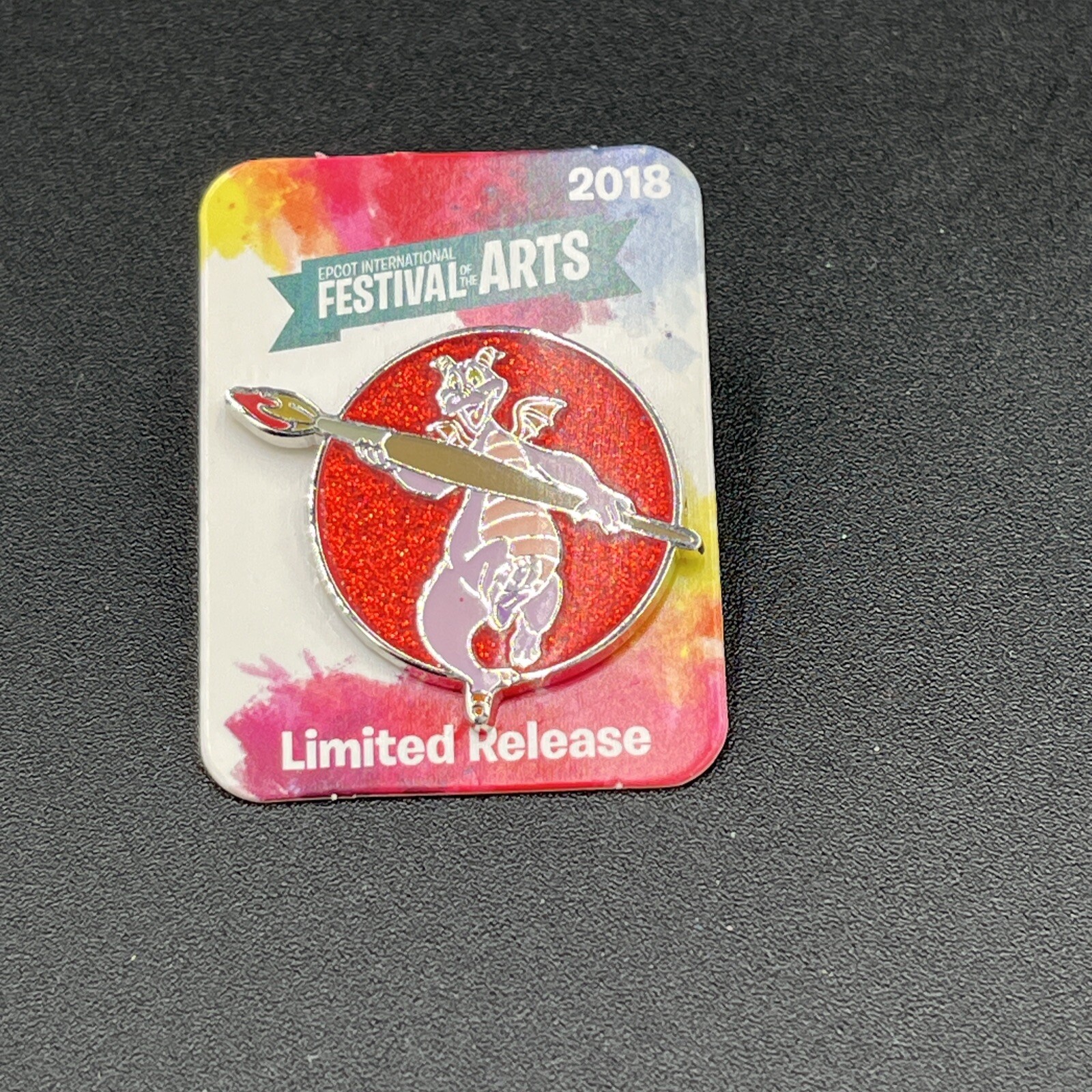 2018 Disney Pin Figment Epcot Festival Of The Arts Limited Release