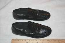 Mens Stacy Adams Black Dress Shoes loafers size 9 med