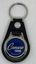 High Quality %100 leather RETRO KEYCHAIN FOR 69 Camaro blue