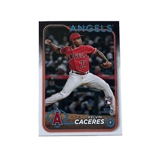 2024 Topps Series 2 Baseball Card #680 Kelvin Caceres, Los Angeles Angels RC