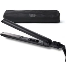 Salonia Straight hair iron [Black] 24mm trowel for overseas