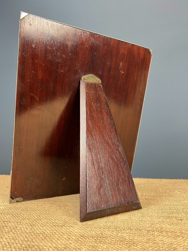 ART DECO VINTAGE CHROME STAYBRITE STYLE FREE STANDING PHOTO PICTURE FRAME - Picture 7 of 10