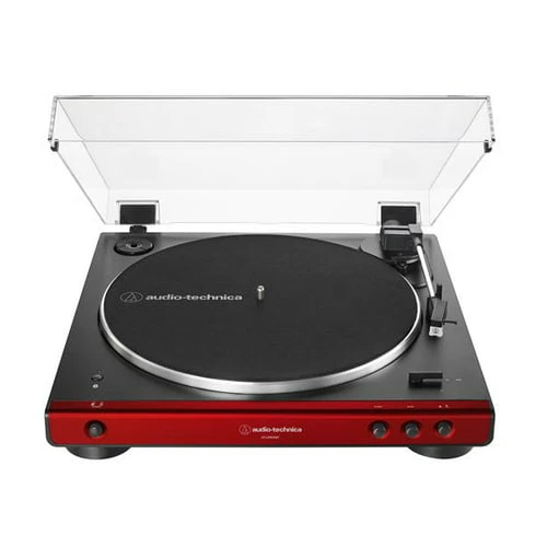 Audio-Technica AT-LP60XBT Bluetooth Fully Automatic Stereo Turntable (Red)