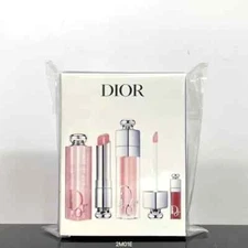 Dior Addict Lip Essentials 3pc Set + Gift Box Lip Glow & Maximizer NIB Set