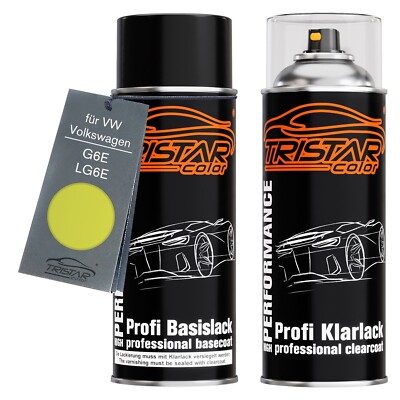 Autolack Spraydosen Set für VW Volkswagen G6E LG6E Mamba Green Basis Klarlack