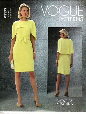 Vogue V1579 Designer Badgley Mischka Dress Misses 6 - 14 UNCUT Pattern
