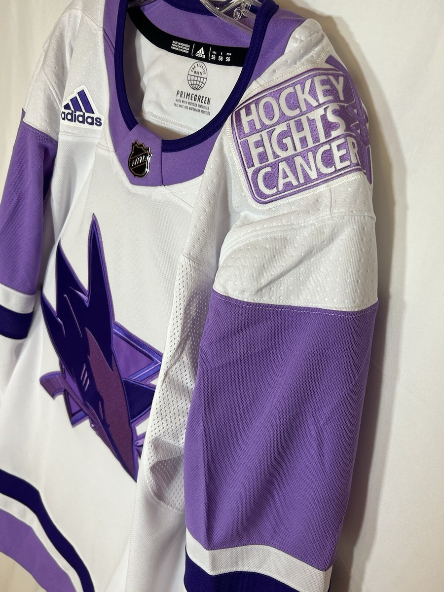 Adidas Primegreen San Jose Sharks Hockey Fights Cancer Hockey