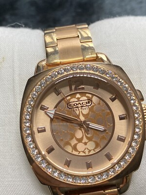 Coach Women\'s Boyfriend Mini Rose Gold Tone Bracelet 14501701 Womens Watch Coach Women main image 4