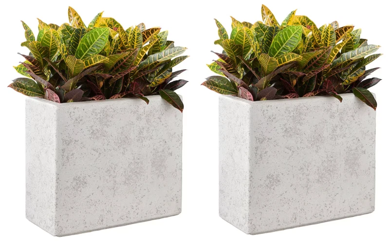 Plantador Allen+Roth 8x20x21 branco deck interno/externo caixa (pacote com 2 ainda na caixa) - Imagem 2 de 4