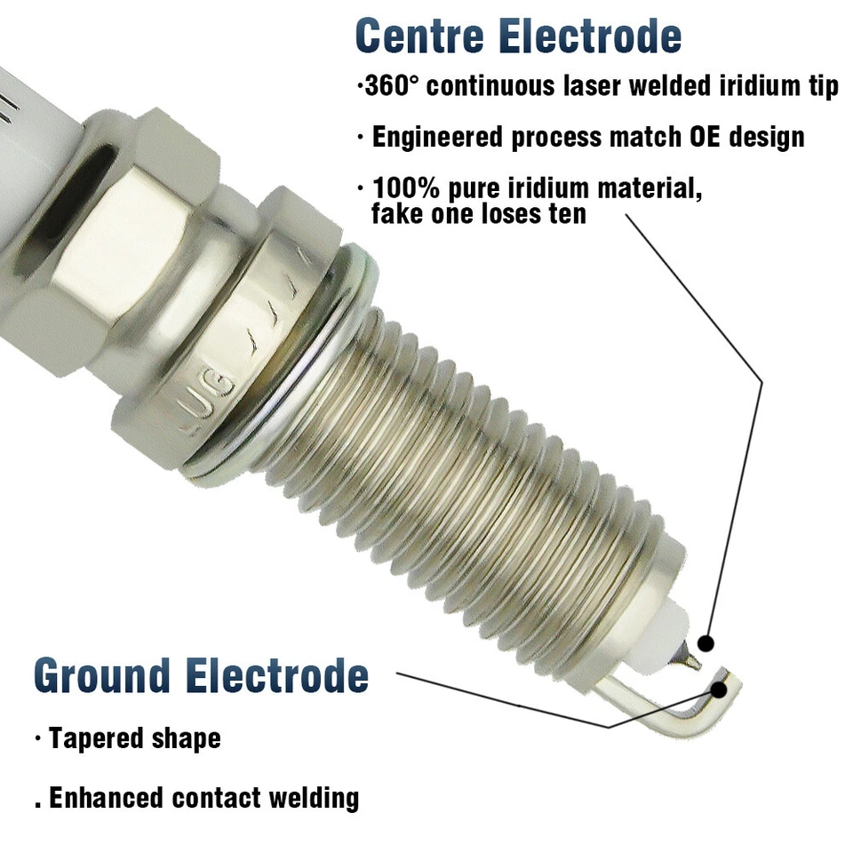 4X OEM Ignition Coil & 4X Iridium Spark Plug for Mazda 3 6 CX-3 CX-5 MX-5 UF656 - Image 4 of 4