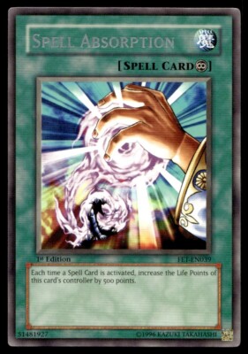 遊戯王　魔法吸収Spell Absorption 1st Edition 1996 Yu-Gi-Oh! 1st edition Spell Absorption #FET-EN039