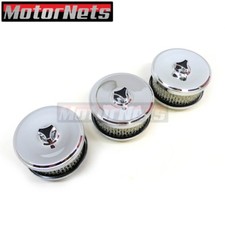 4-18 Chrome Air Cleaner Tri Power Intake 1 Or 2 Bbl Hot Street Rod Chevy Ford