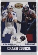 2010 Gridiron Gear Materials Prime 25/25 Peyton Manning Mario Williams HOF 0zv5