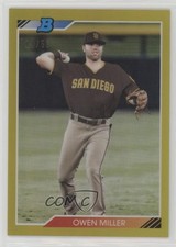 2020 Bowman Heritage Chrome Prospects Gold Refractor 13/50 Owen Miller 1lj1