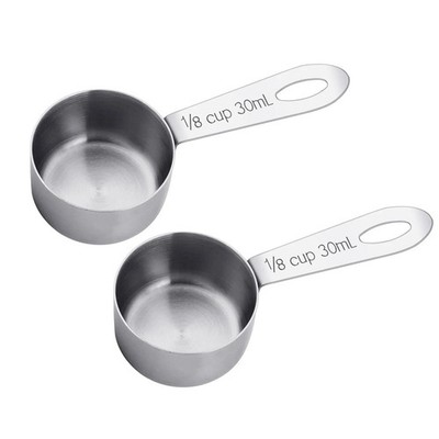 2Pcs Coffee Scoop 1/8 Cup Measuring Scoops Stainless Steel Coffee Scoop Canis...