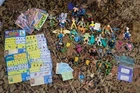 TMNT Vtg Lot Teenage Mutant Ninja Turtles Figures Weapons 1988 89 92