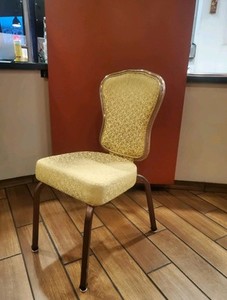 Banquet chairs used Gasser LGN-100 Yellow with Gold Trim (Stackable)