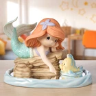 ❦ New PRECIOUS MOMENTS Disney Figurine THE LITTLE MERMAID Ariel on Rock Flounder