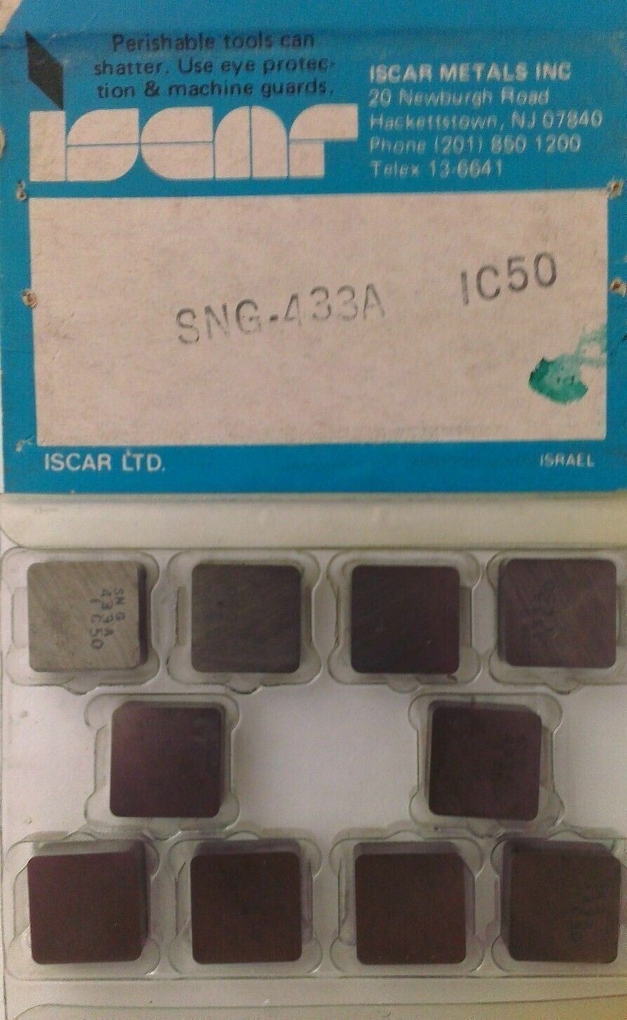 Tools Sng ISCAR SNG 433A IC 50 Carbide Inserts 10 Pcs Lathe Mill Turn Tool Tools ...