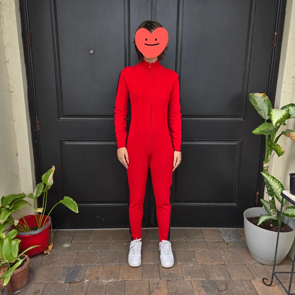 De Colección Ralph Lauren Polo Rojo Negro Chándal Atlético Traje de Gato Mono Ropa Deportiva Foto 2 de 4